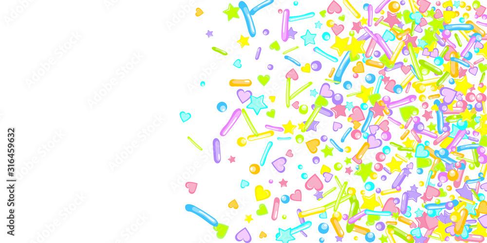 Obraz premium Sprinkles grainy. Cupcake dessert bakery confetti