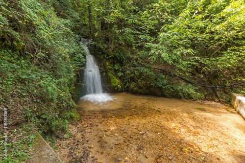 Gabrovo waterfall in Belasica Mountain,North Macedonia photo