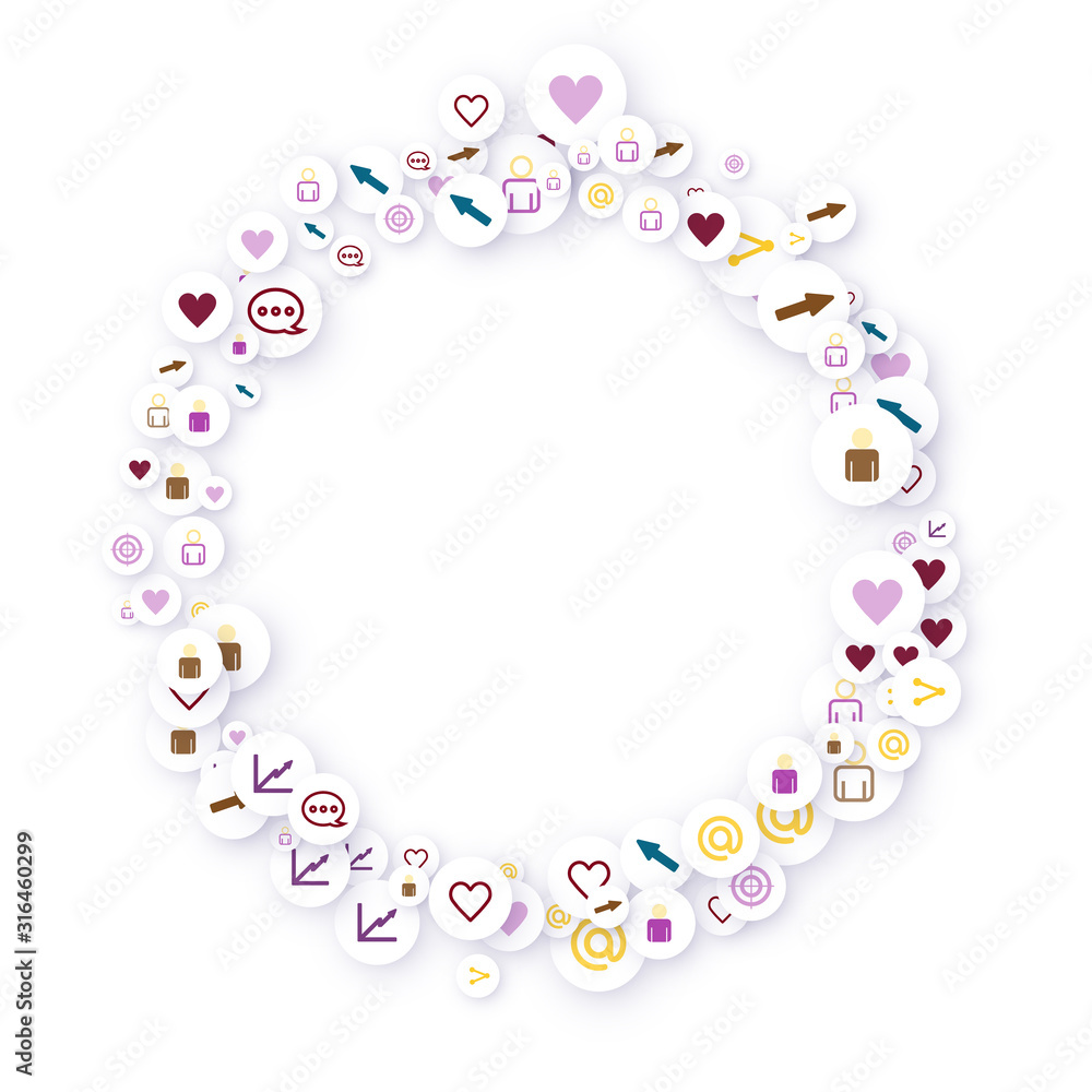 Social media marketing, Communication concept. Social media marketing, Communication concept.