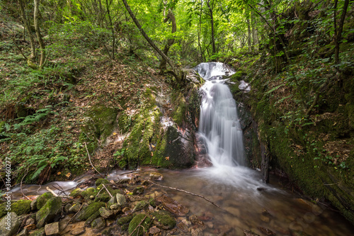 Gabrovo waterfall in Belasica Mountain,North Macedonia