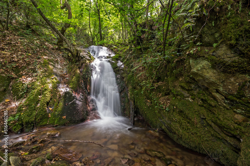 Fototapeta Naklejka Na Ścianę i Meble -  Gabrovo waterfall in Belasica Mountain,North Macedonia