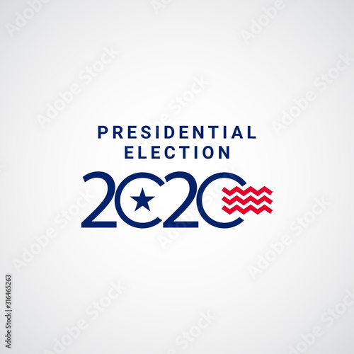 Presidential Election 2020 Vector Template Design Illustration