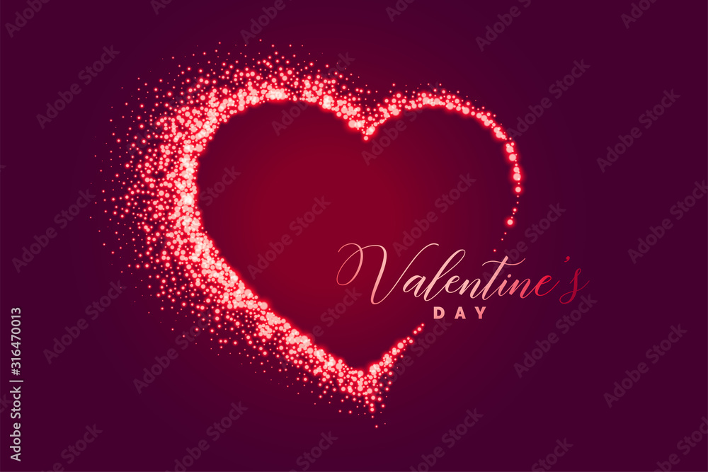 sparkle heart happy valentines day background design sparkle heart happy valentines day background design