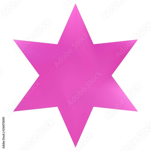 Colorful background in the form of hexagram.
