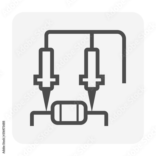 resistance measurement icon