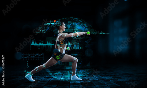 Technologies for sports. Mixed media © Sergey Nivens