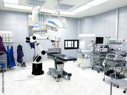 Medical robot arm the technology artificial intelligence patient treatment
