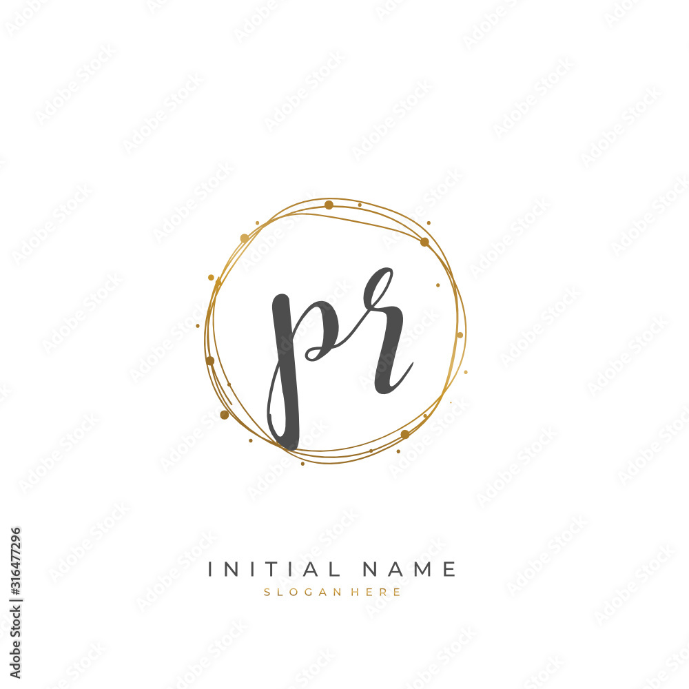 Handwritten Initial Letter P R Pr For Identity And Logo Vector Logo Template With Handwriting And Signature Style Stock Vector Adobe Stock Handwritten Initial Letter P R Pr For Identity And Logo Vector Logo Template With Handwriting And Signature Style Stock Vector Adobe Stock