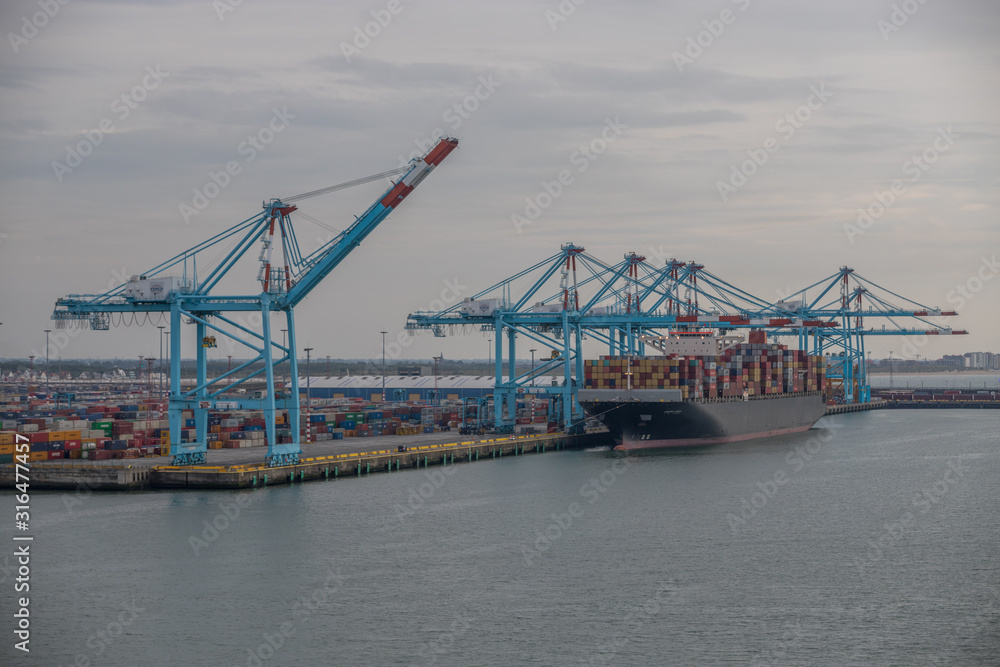 Fototapeta premium Hafen von Zeebrügge