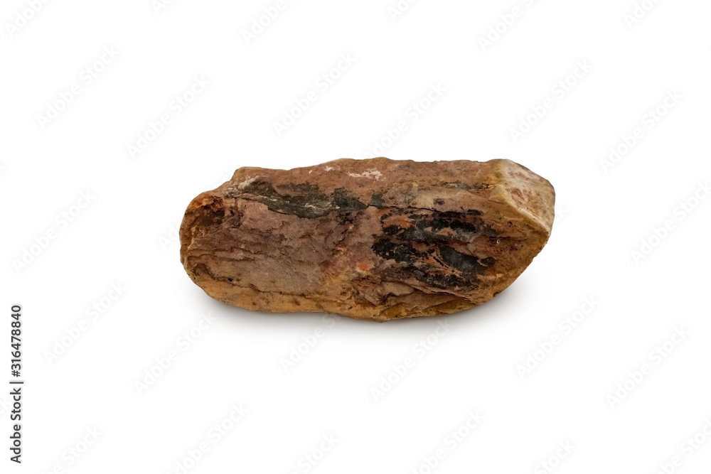 Shale is a very fine grained sedimentary rock. There are mud elements that contain mineral ores with mineral debris. Especially Quartz and Calcite. Shale isolated on white background. Shale is a very fine grained sedimentary rock. There are mud elements that contain mineral ores with mineral debris. Especially Quartz and Calcite. Shale isolated on white background.