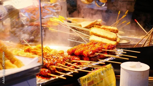 Gwangjang Market, Dongdaemun Market, oldest and largest traditional Korean street food market photo