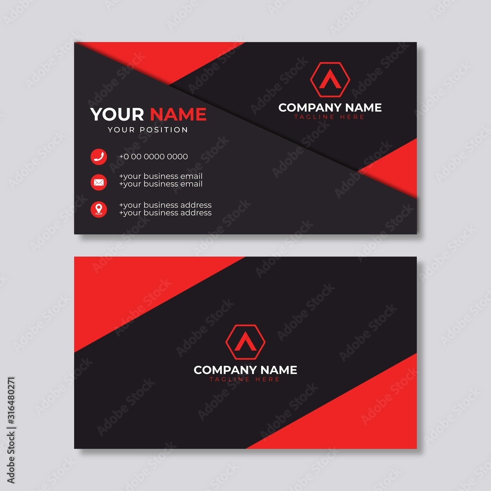 Business card template Business card template