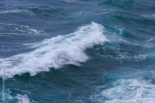 Nature scene image of ocean wave at Jeju Island, South Korea for Background or wallpaper use.