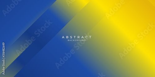 Blue yellow abstract background suit for presentation design