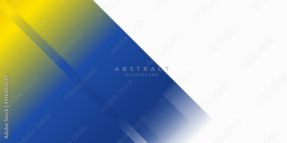 Obraz premium Blue yellow white abstract background suit for presentation design