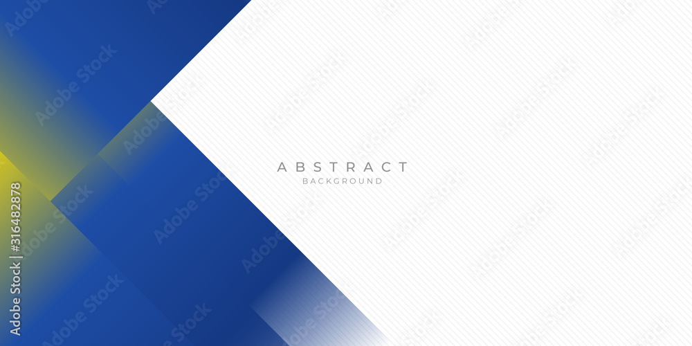 Blue yellow white abstract background suit for presentation design