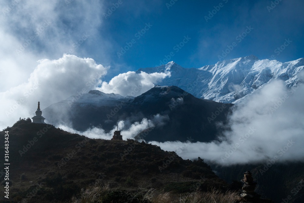 view of the annapurna nepal view of the annapurna nepal