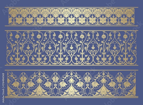 paisley floral pattern, textile , Rajasthan, royal India	