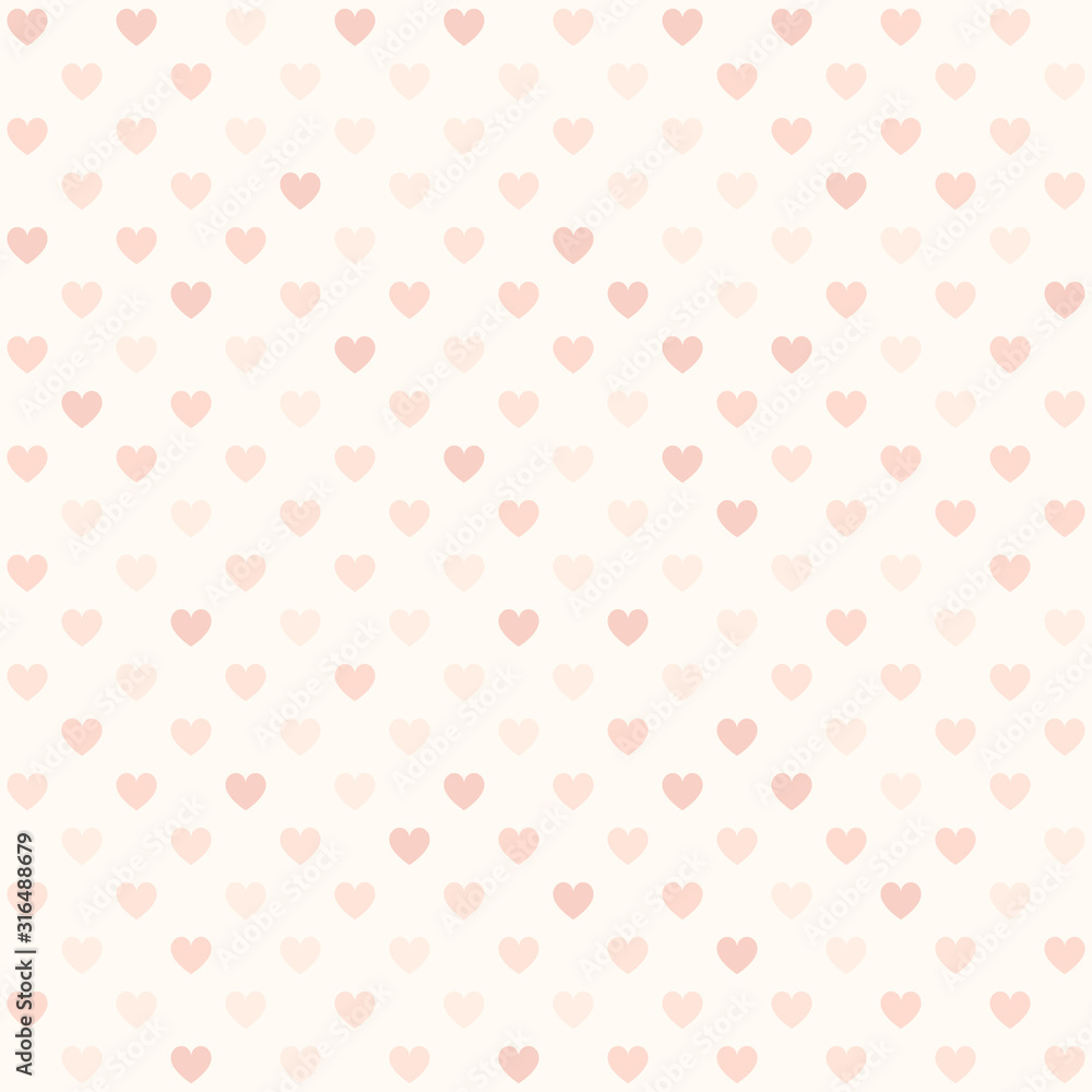 Pink heart pattern. Seamless vector background Pink heart pattern. Seamless vector background