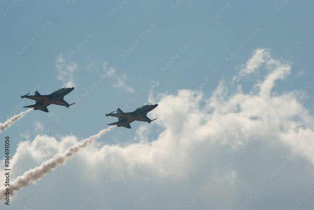 Exciting Air-Show in the airport Exciting Air-Show in the airport