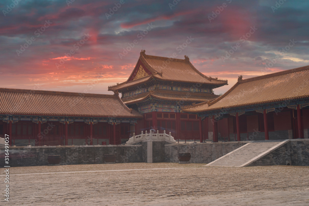 Fototapeta premium exterior of the Forbidden City in Beijing. China