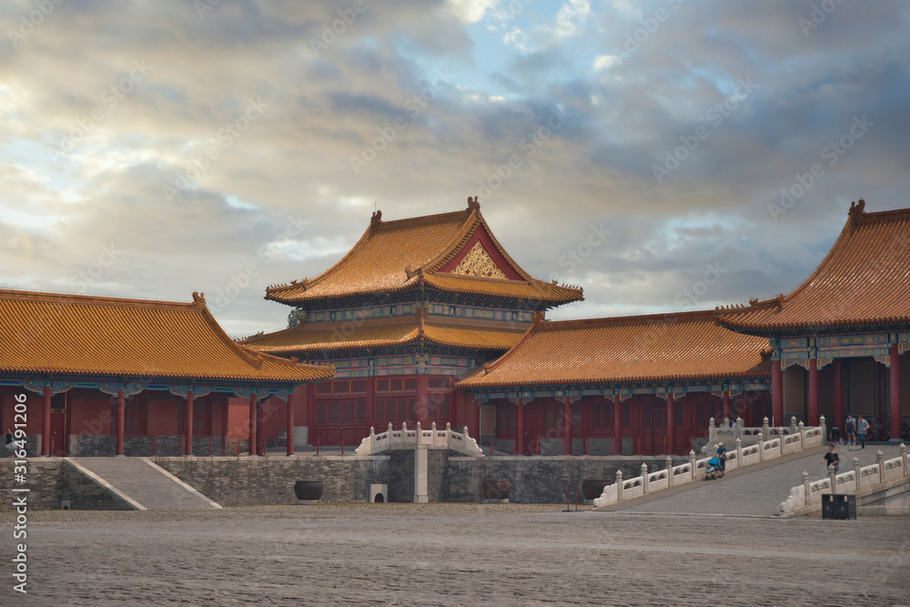 exterior of the Forbidden City in Beijing. China exterior of the Forbidden City in Beijing. China