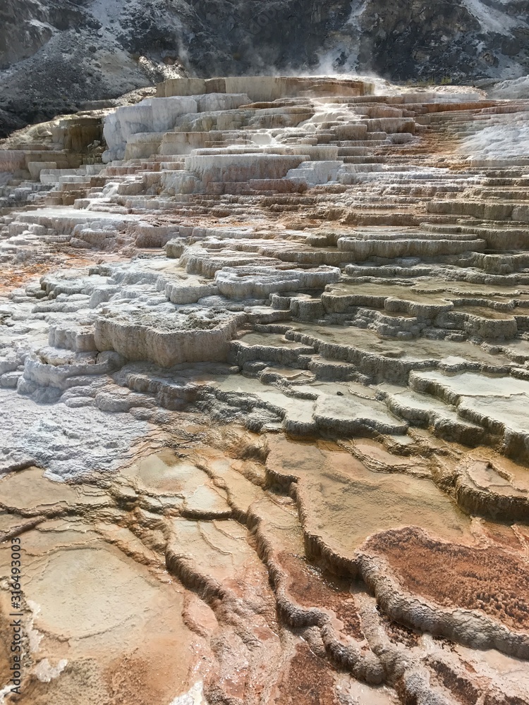 An alien world around geyser in the yellow stone An alien world around geyser in the yellow stone
