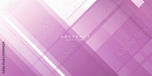 Abstract modern background gradient color. Purple and white gradient with stylish line and square decoration.