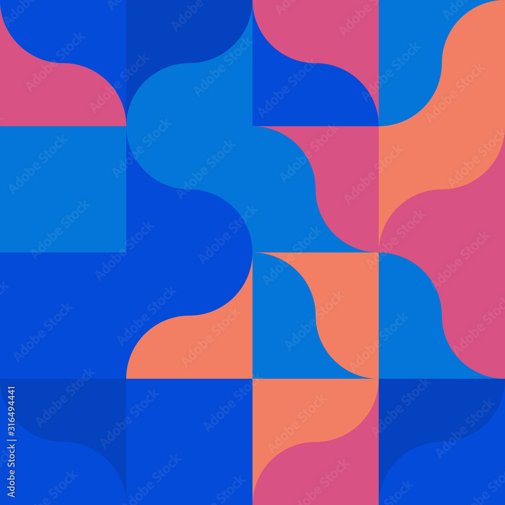 Obraz premium Minimal Vector Geometric Pattern design