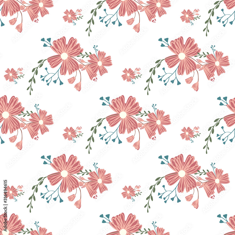 Custom Vintage Floral Wrapping Paper (Personalized)