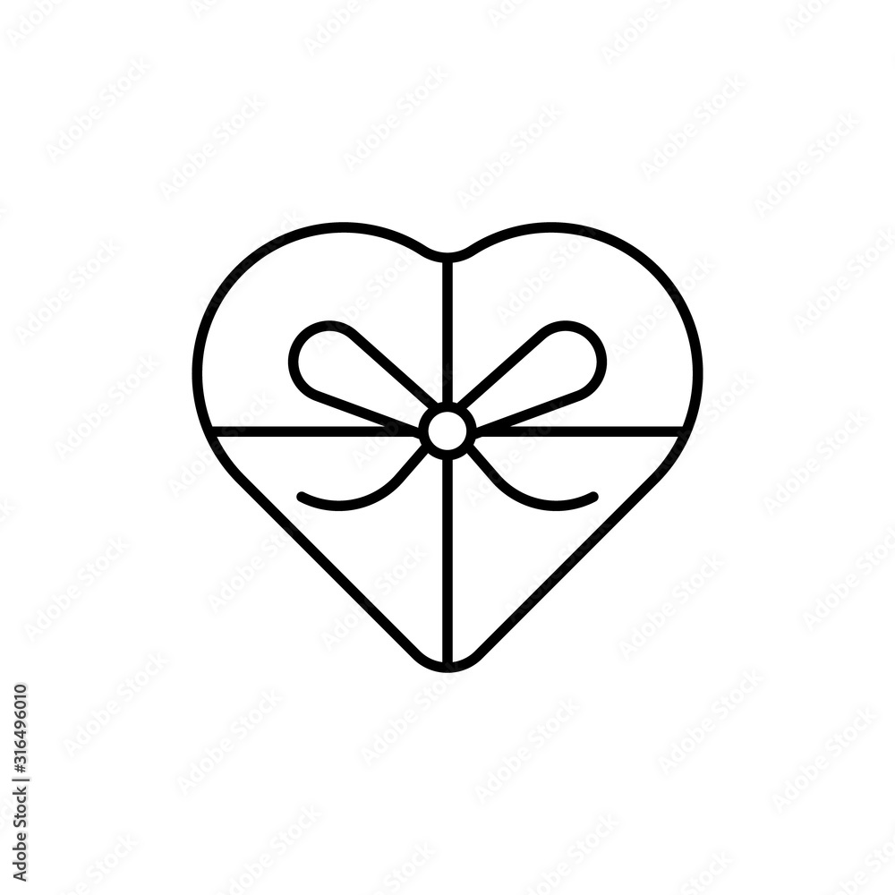 Gift box with ribbon line icon, outline vector sign, linear style pictogram isolated on white background. Symbol, logo illustration. Gift template illustration of gift box present, greeting, surprise. Gift box with ribbon line icon, outline vector sign, linear style pictogram isolated on white background. Symbol, logo illustration. Gift template illustration of gift box present, greeting, surprise.