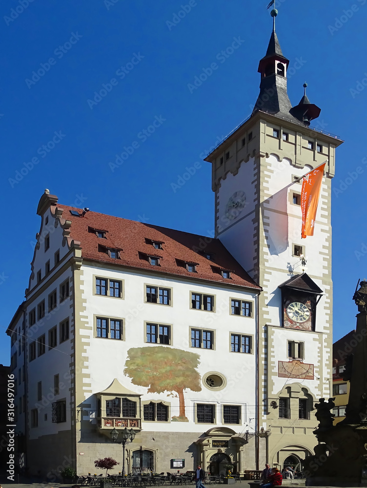 Obraz premium Das Würzburger Rathaus / Germany / Wuerzburg