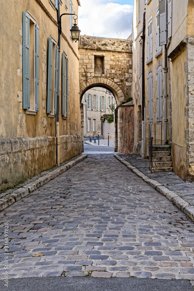 street in old town of chartres