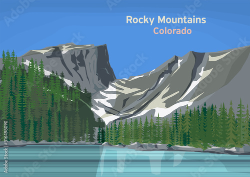 Photography Rocky Mountains, mountain range
