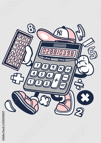 Εκτύπωση καμβά Funny Creative Cartoon Character