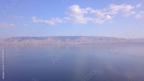 Schilderij op canvas Sea of Galilee in Tiberias, Israel Kinnereth Lake.