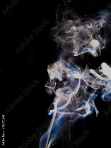 smoke texture on black background