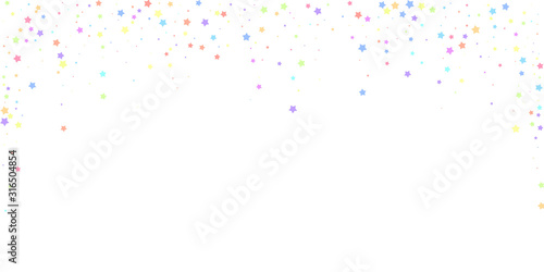Festive confetti. Celebration stars. Colorful star