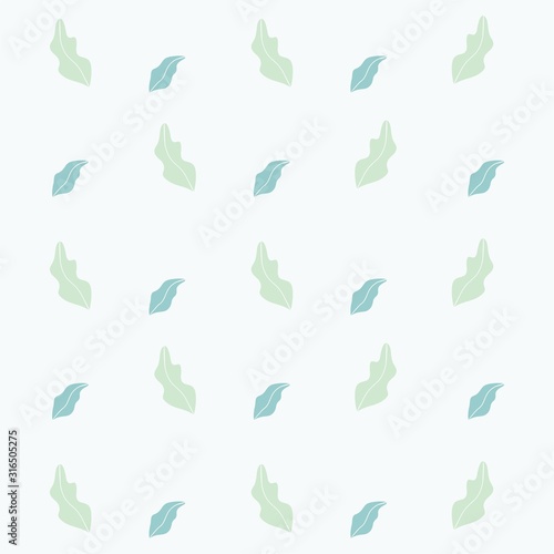 Cute summer theme seamless pattern with leaf and tree. Pretty and soft pastel colors. Pattern with different Trendy pastel colors. Vector illustration with plants
