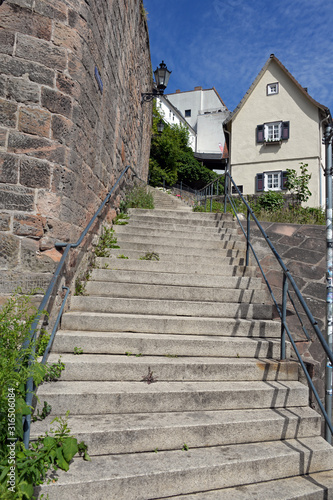 Treppe zur Oberstadt Marburg an der Lahn