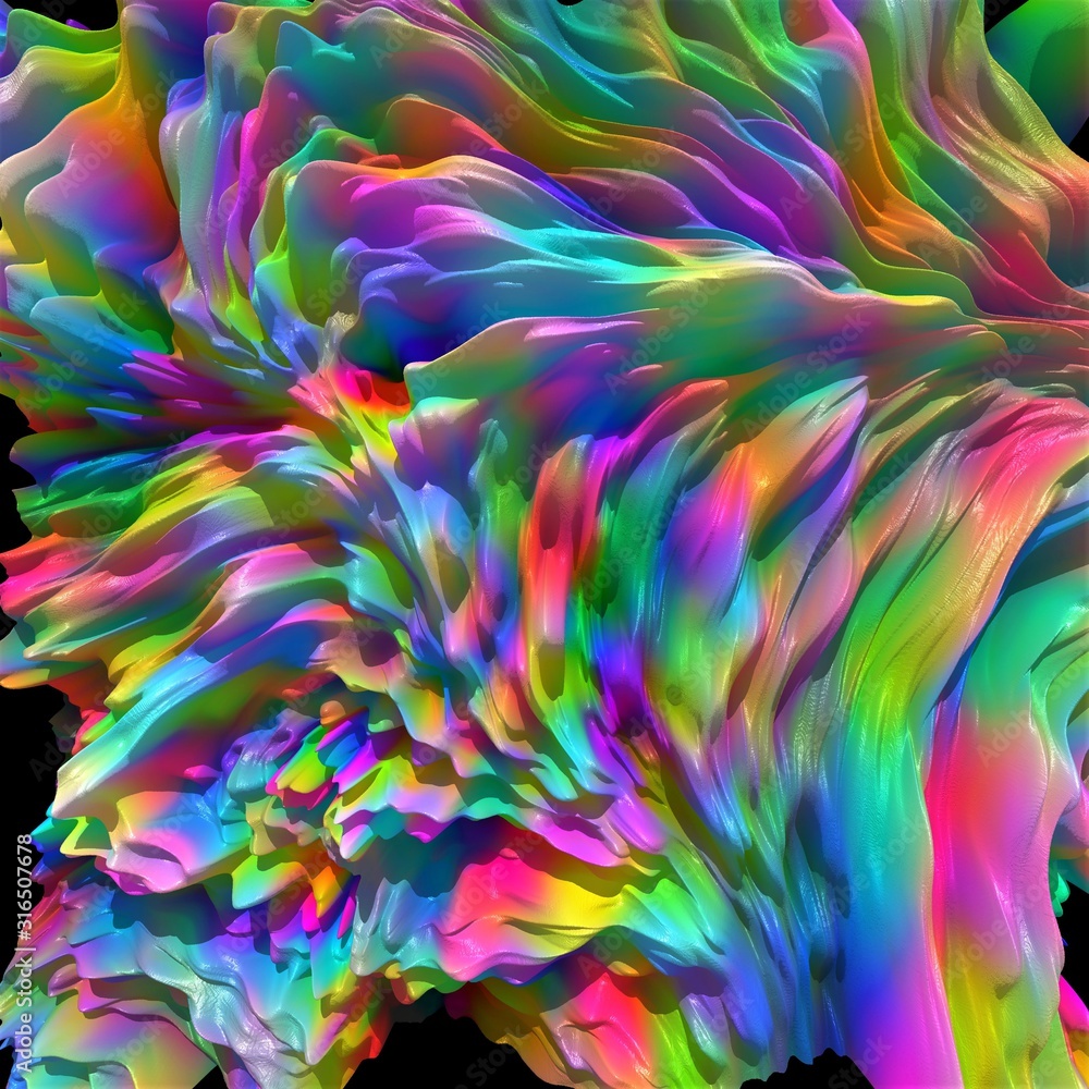 Abstract 3d rendering illustration of textured surface with realistic view. Abstract 3d rendering illustration of textured surface with realistic view.