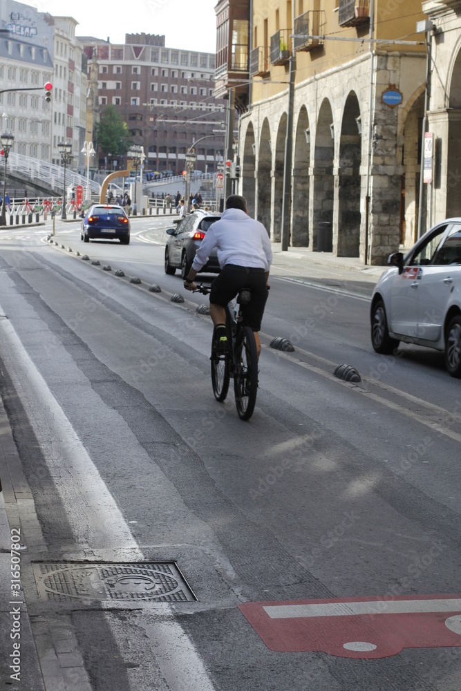 Biking in the city