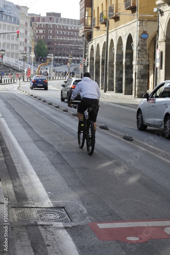 Biking in the city