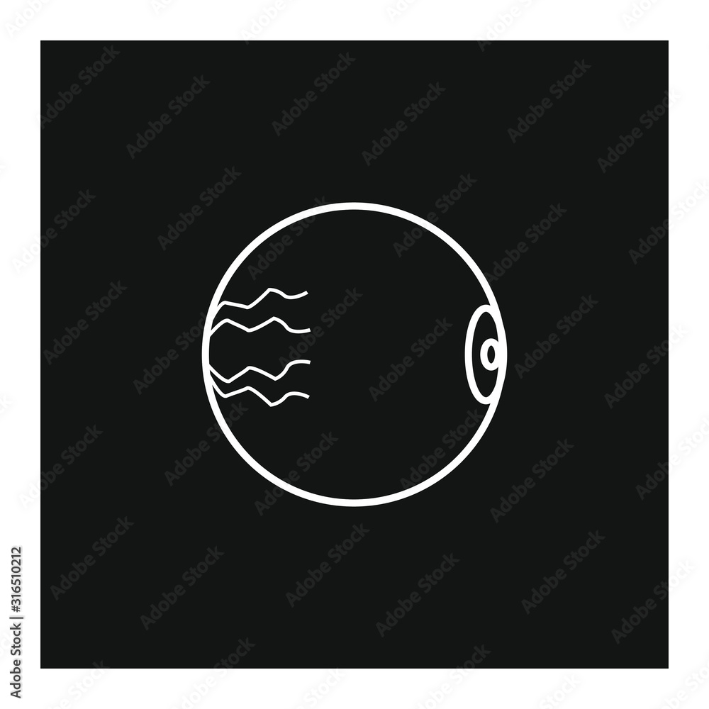vector human eyeball anatomy icon vector human eyeball anatomy icon