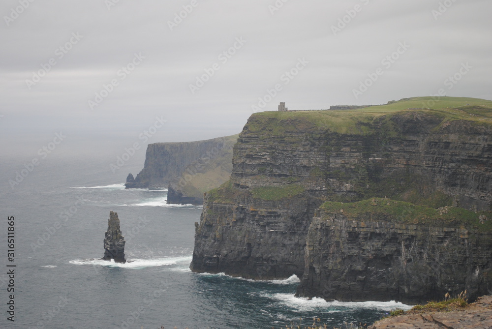 Coast of Ireland - Cliffs of Moher. Coast of Ireland - Cliffs of Moher.