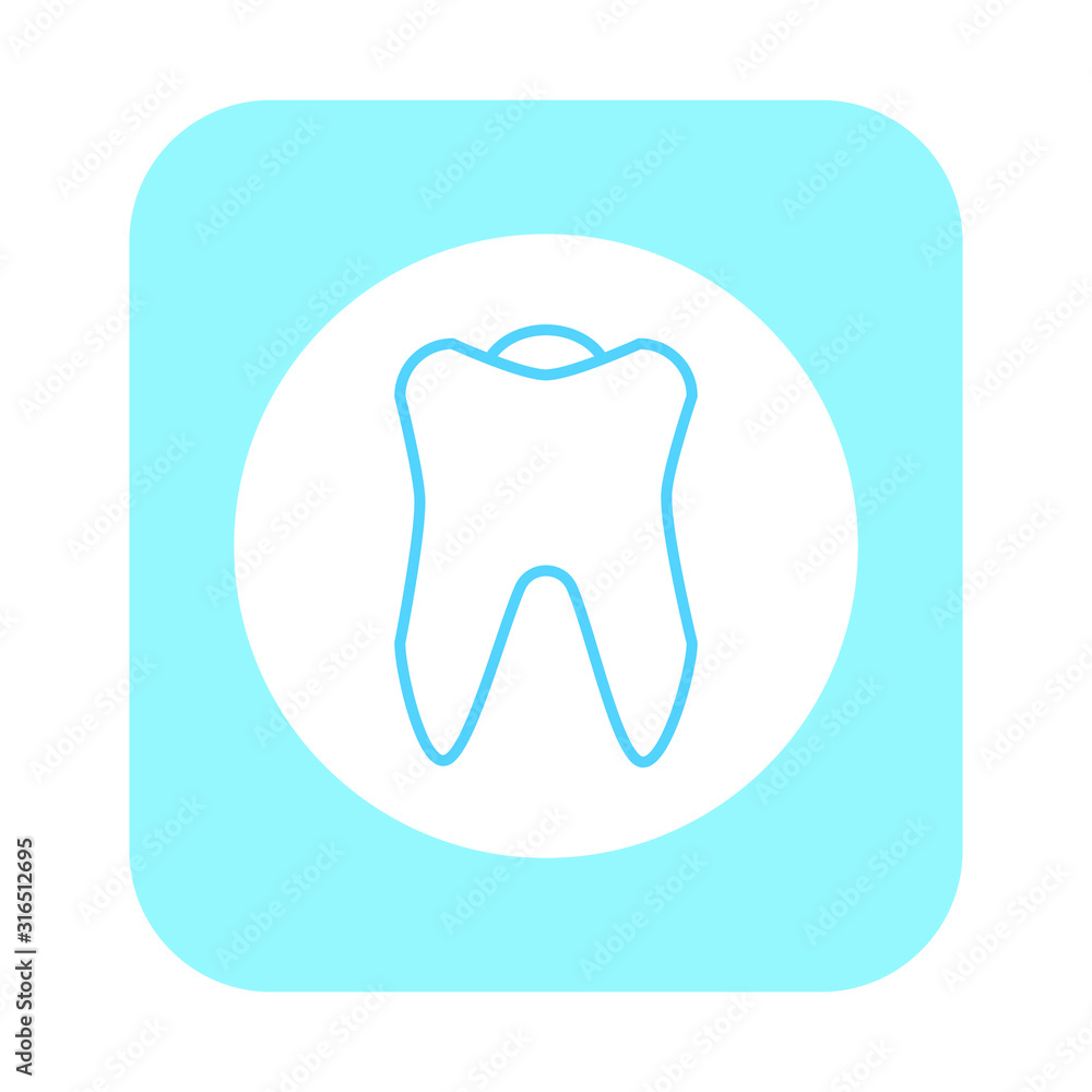 tooth tooth shaped vector icon