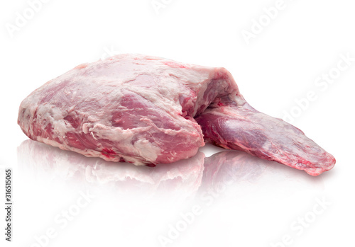 carne cruda carnicería, ternera. raw butchery meat, veal. photo