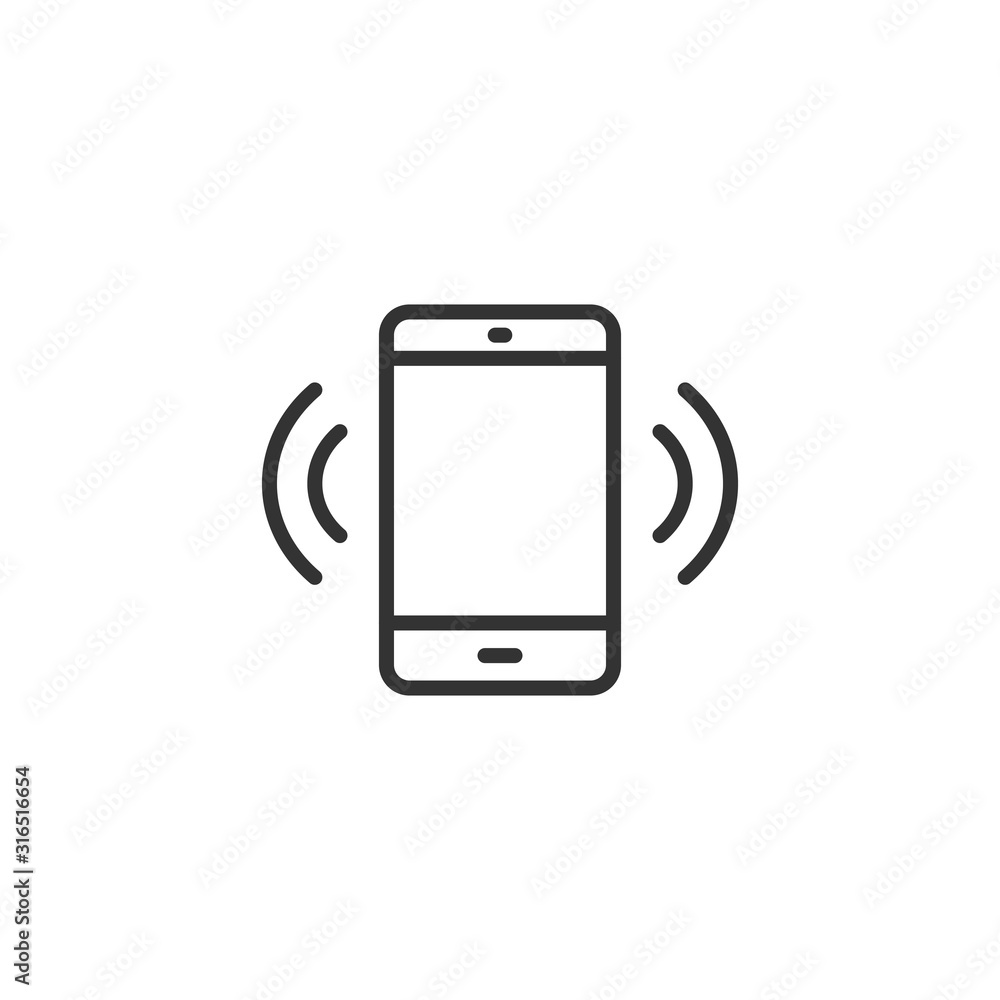 Smartphone blank screen icon in flat style. Mobile phone vector illustration on white isolated background. Telephone business concept. Smartphone blank screen icon in flat style. Mobile phone vector illustration on white isolated background. Telephone business concept.