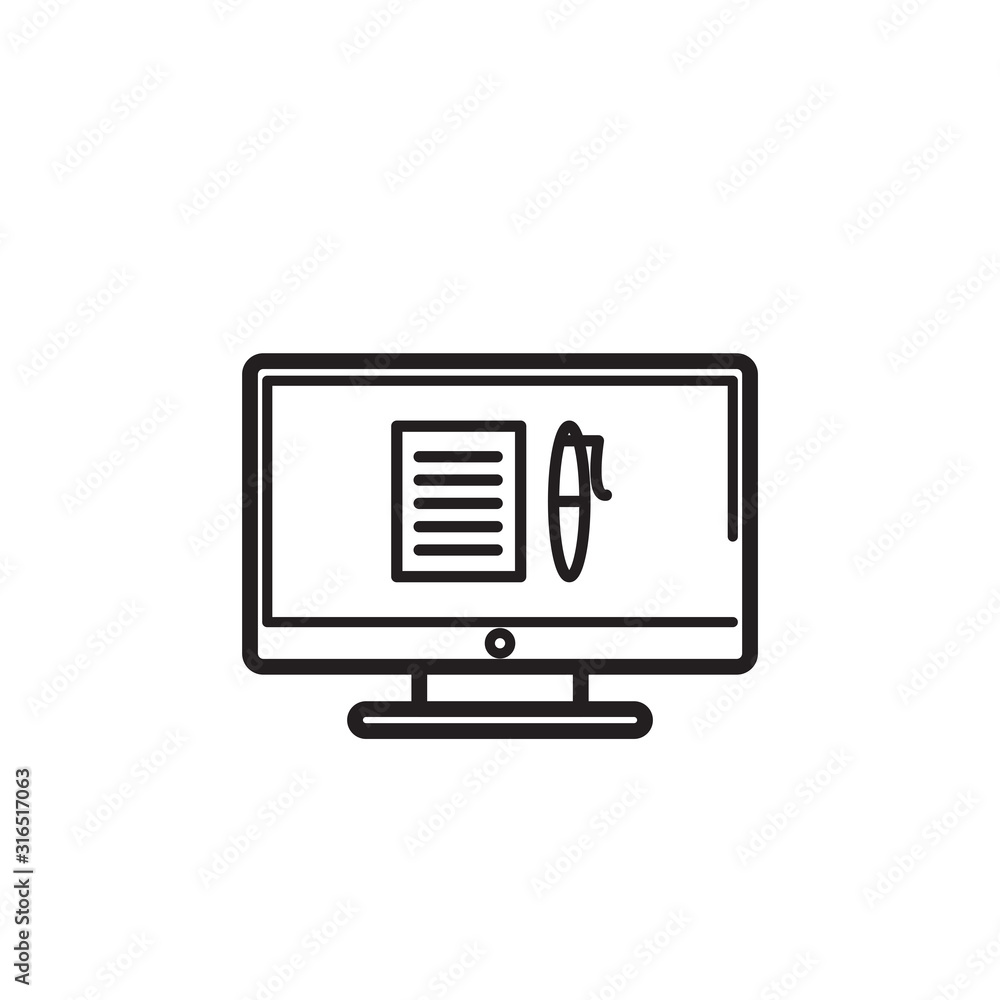 Monitor icon design Monitor icon design