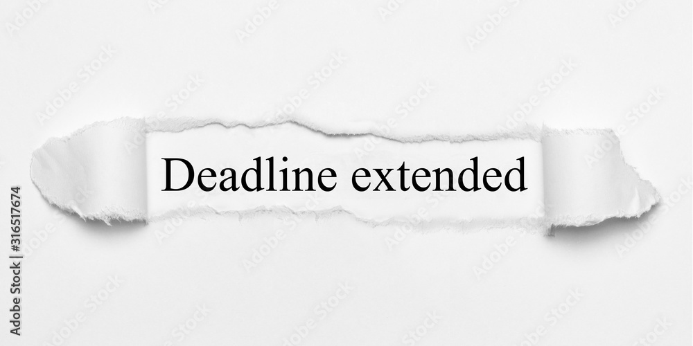 Obraz premium Deadline extended
